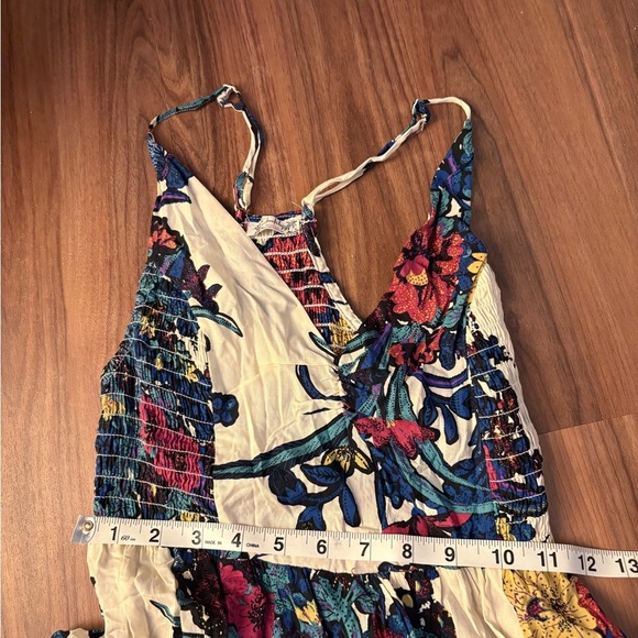 Free People Through the Vine Floral Maxi Dress in Ivory Combo Size XS - Picture 9 of 16